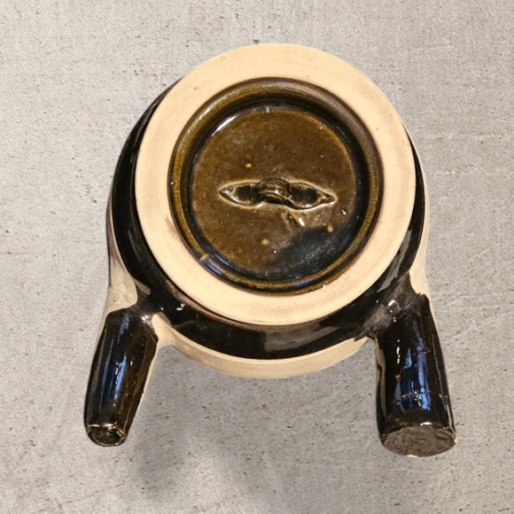 Vintage Chinese Stonewar Herb Tea Pot - Kyusu - Picture 2 of 8